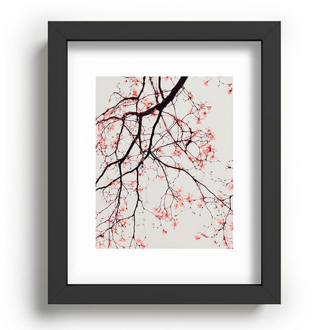 Ingrid Beddoes Magnolia Flowers Pink Recessed Framing Rectangle