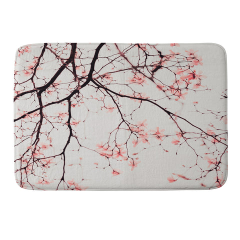 Ingrid Beddoes Magnolia Flowers Pink Memory Foam Bath Mat