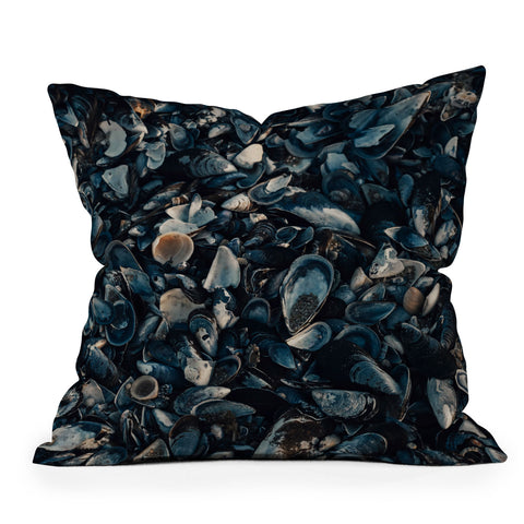 Ingrid Beddoes moody indigo Outdoor Throw Pillow