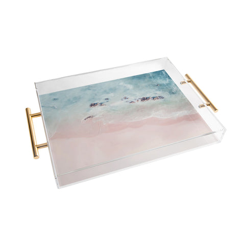 Ingrid Beddoes Ocean Pink Blush Acrylic Tray