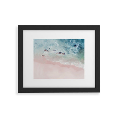 Ingrid Beddoes Ocean Pink Blush Framed Art Print