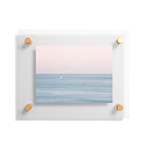 Ingrid Beddoes Ocean Pink Sky Floating Acrylic Print