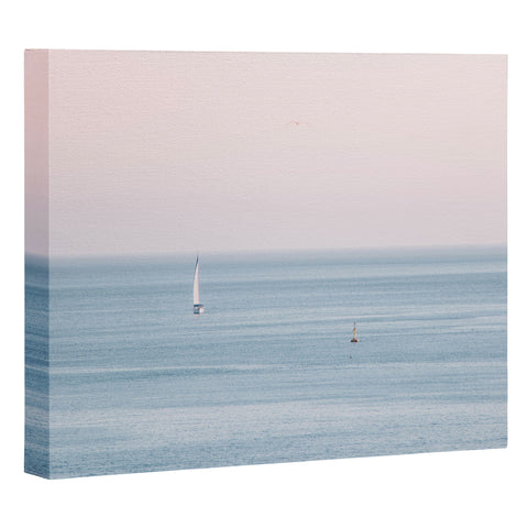Ingrid Beddoes Ocean Pink Sky Art Canvas
