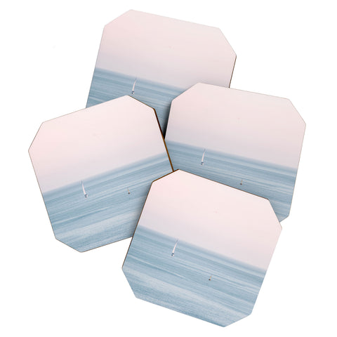 Ingrid Beddoes Ocean Pink Sky Coaster Set