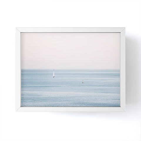 Ingrid Beddoes Ocean Pink Sky Framed Mini Art Print