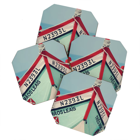 Ingrid Beddoes Portuguese fishing boat Coaster Set