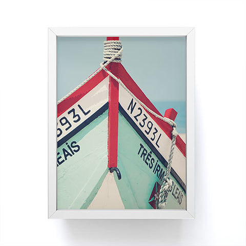 Ingrid Beddoes Portuguese fishing boat Framed Mini Art Print