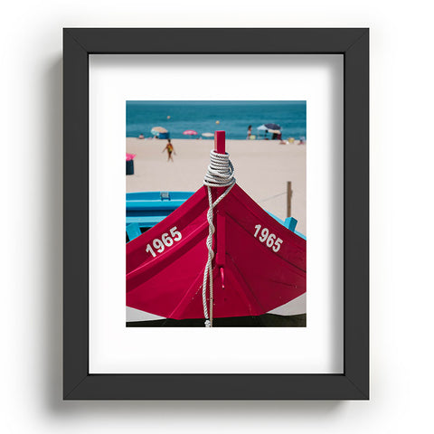 Ingrid Beddoes Portuguese fishing boat II Recessed Framing Rectangle