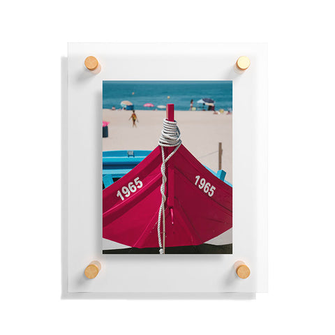 Ingrid Beddoes Portuguese fishing boat II Floating Acrylic Print