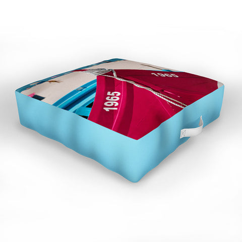 Ingrid Beddoes Portuguese fishing boat II Outdoor Floor Cushion