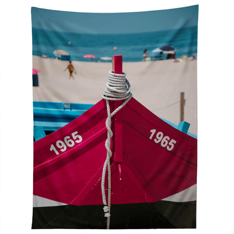 Ingrid Beddoes Portuguese fishing boat II Tapestry