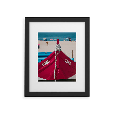Ingrid Beddoes Portuguese fishing boat II Framed Art Print