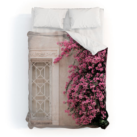 Ingrid Beddoes Pretty Window Bougainvillea Duvet Cover