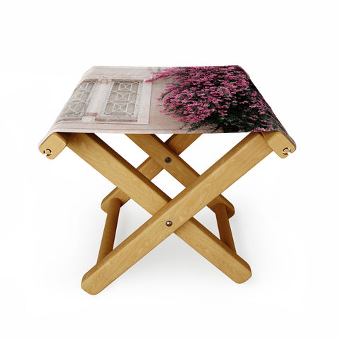 Ingrid Beddoes Pretty Window Bougainvillea Folding Stool