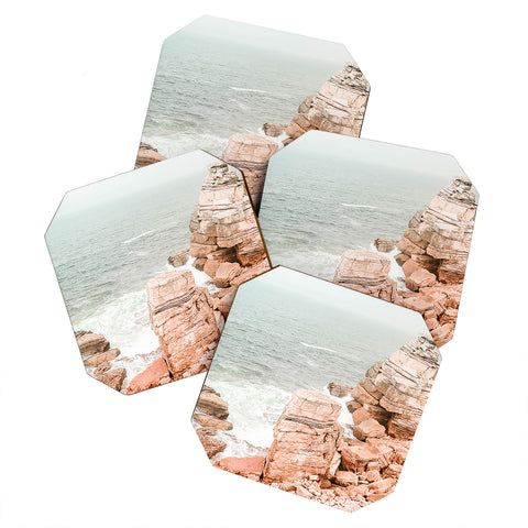 Ingrid Beddoes Rocky coastline Coaster Set