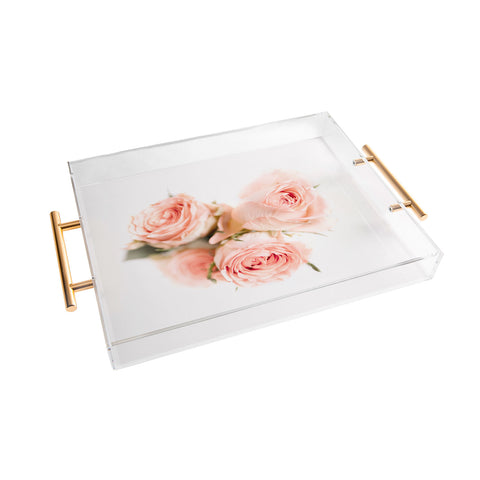 Ingrid Beddoes Rose pink lemonade Acrylic Tray
