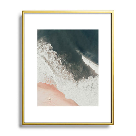 Ingrid Beddoes Sea heart Metal Framed Art Print
