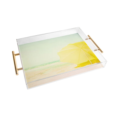 Ingrid Beddoes Summer Yellow I Acrylic Tray