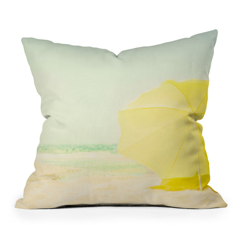 Ingrid Beddoes Summer Yellow I Outdoor Throw Pillow