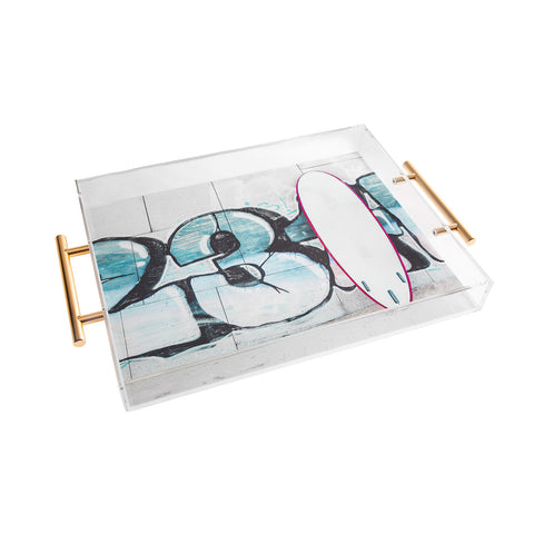 Ingrid Beddoes Surf Board 1 Acrylic Tray