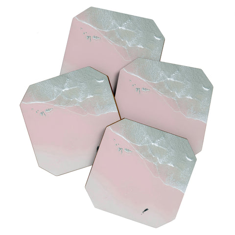 Ingrid Beddoes Surfer Chick Coaster Set