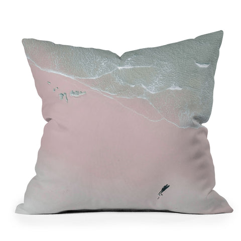 Ingrid Beddoes Surfer Chick Outdoor Throw Pillow