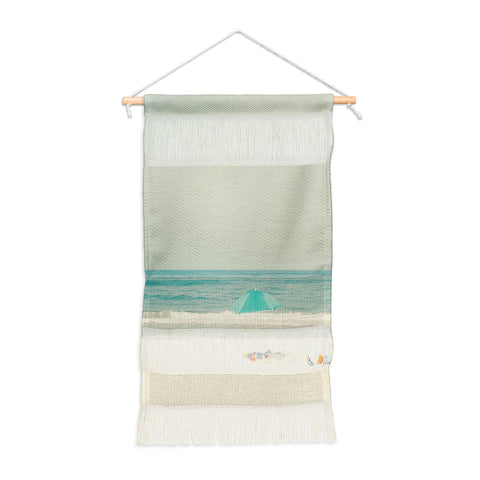 Ingrid Beddoes Turquoise Beach Umbrella Wall Hanging Portrait