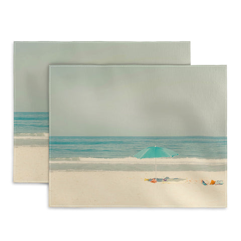 Ingrid Beddoes Turquoise Beach Umbrella Placemat