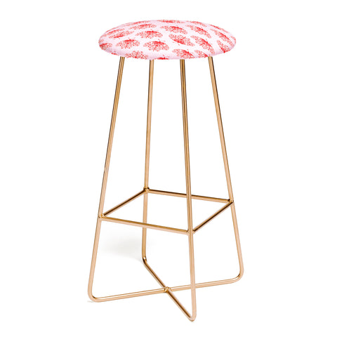 Insvy Design Studio Butterfly Pink Red Bar Stool