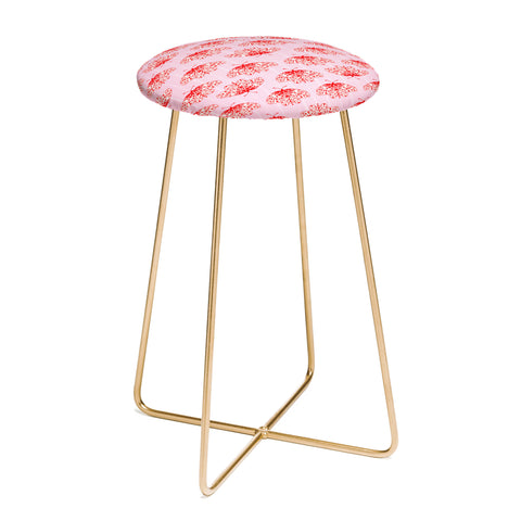 Insvy Design Studio Butterfly Pink Red Counter Stool