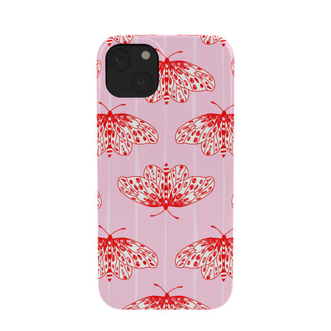 Insvy Design Studio Butterfly Pink Red Phone Case