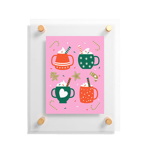 Insvy Design Studio Cocoa Cookies Floating Acrylic Print