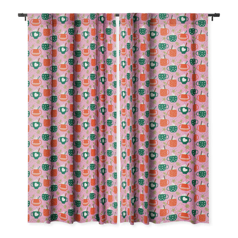 Insvy Design Studio Cocoa Cookies Blackout Window Curtain