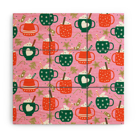 Insvy Design Studio Cocoa Cookies Wood Wall Mural