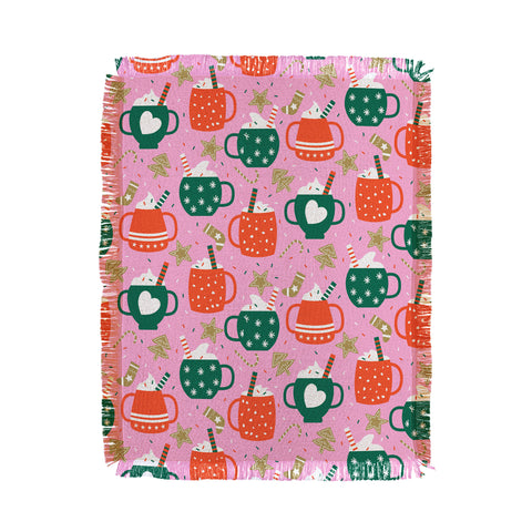 Insvy Design Studio Cocoa Cookies Throw Blanket