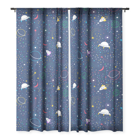 Insvy Design Studio Colourful Space Sheer Non Repeat