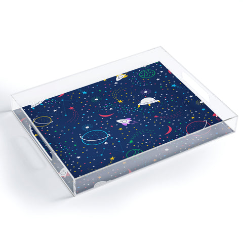 Insvy Design Studio Colourful Space Acrylic Tray