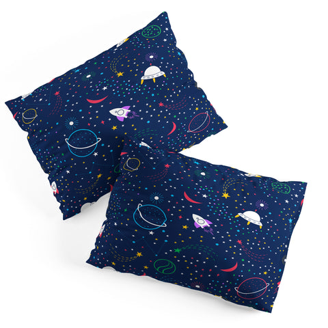 Insvy Design Studio Colourful Space Pillow Shams