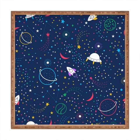 Insvy Design Studio Colourful Space Square Tray