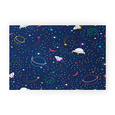 Insvy Design Studio Colourful Space Welcome Mat