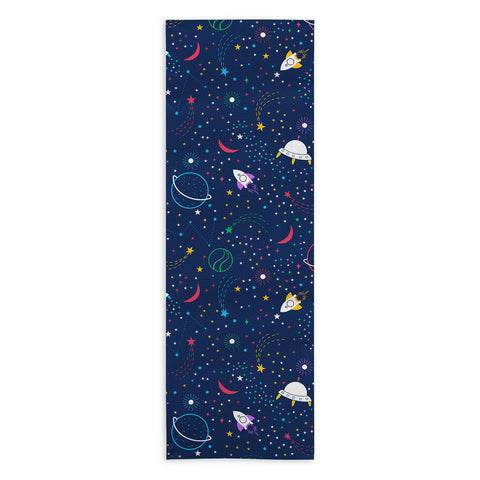 Insvy Design Studio Colourful Space Yoga Towel