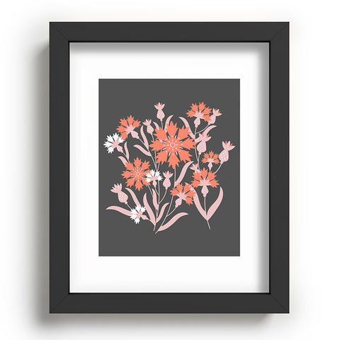 Insvy Design Studio Cornflower Orange and White Recessed Framing Rectangle