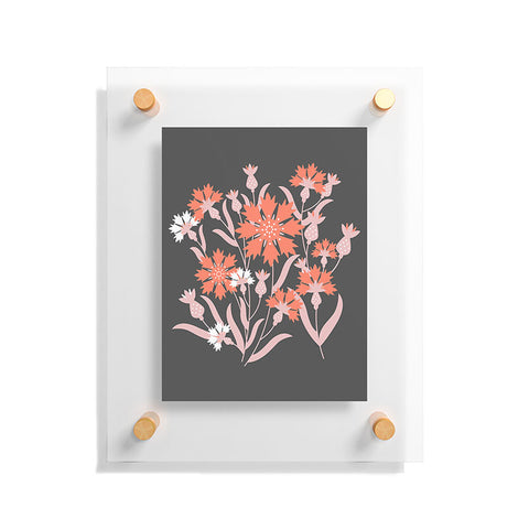 Insvy Design Studio Cornflower Orange and White Floating Acrylic Print