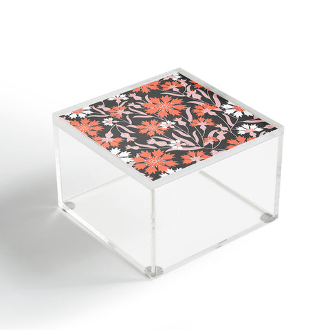 Insvy Design Studio Cornflower Orange and White Acrylic Box