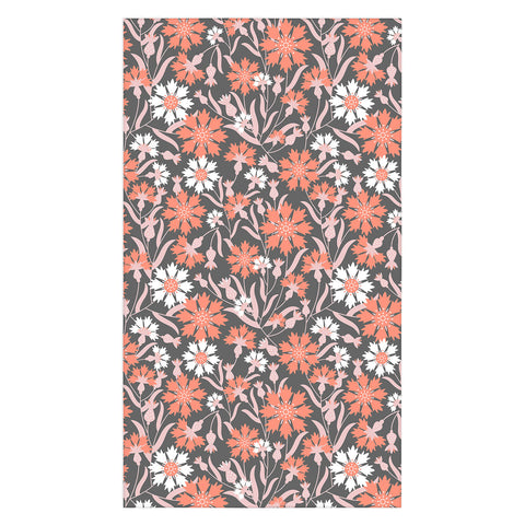 Insvy Design Studio Cornflower Orange and White Tablecloth