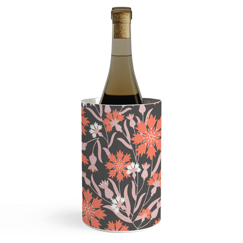 Insvy Design Studio Cornflower Orange and White Wine Chiller