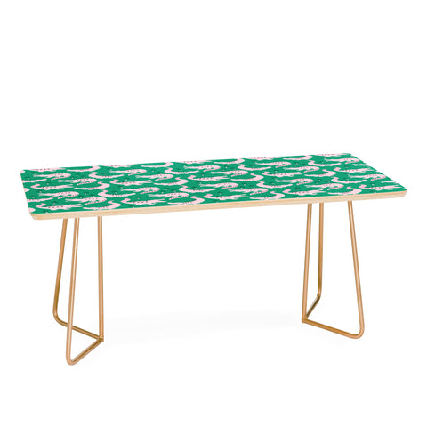 Insvy Design Studio Crocodile Pink Green Coffee Table