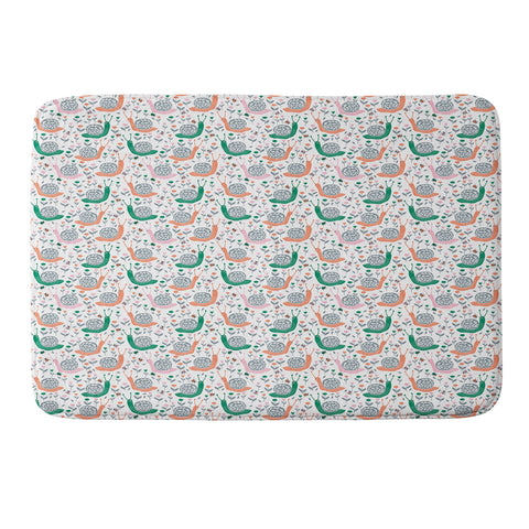 Insvy Design Studio Happy Snail and the Beetle Memory Foam Bath Mat