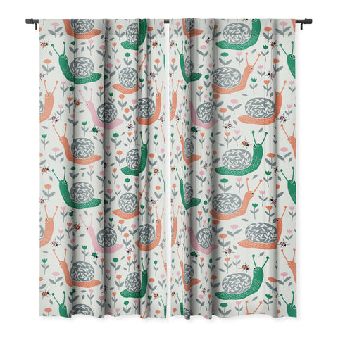 Insvy Design Studio Happy Snail and the Beetle Blackout Non Repeat