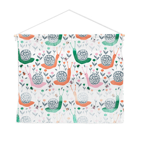 Insvy Design Studio Happy Snail and the Beetle Wall Hanging Landscape